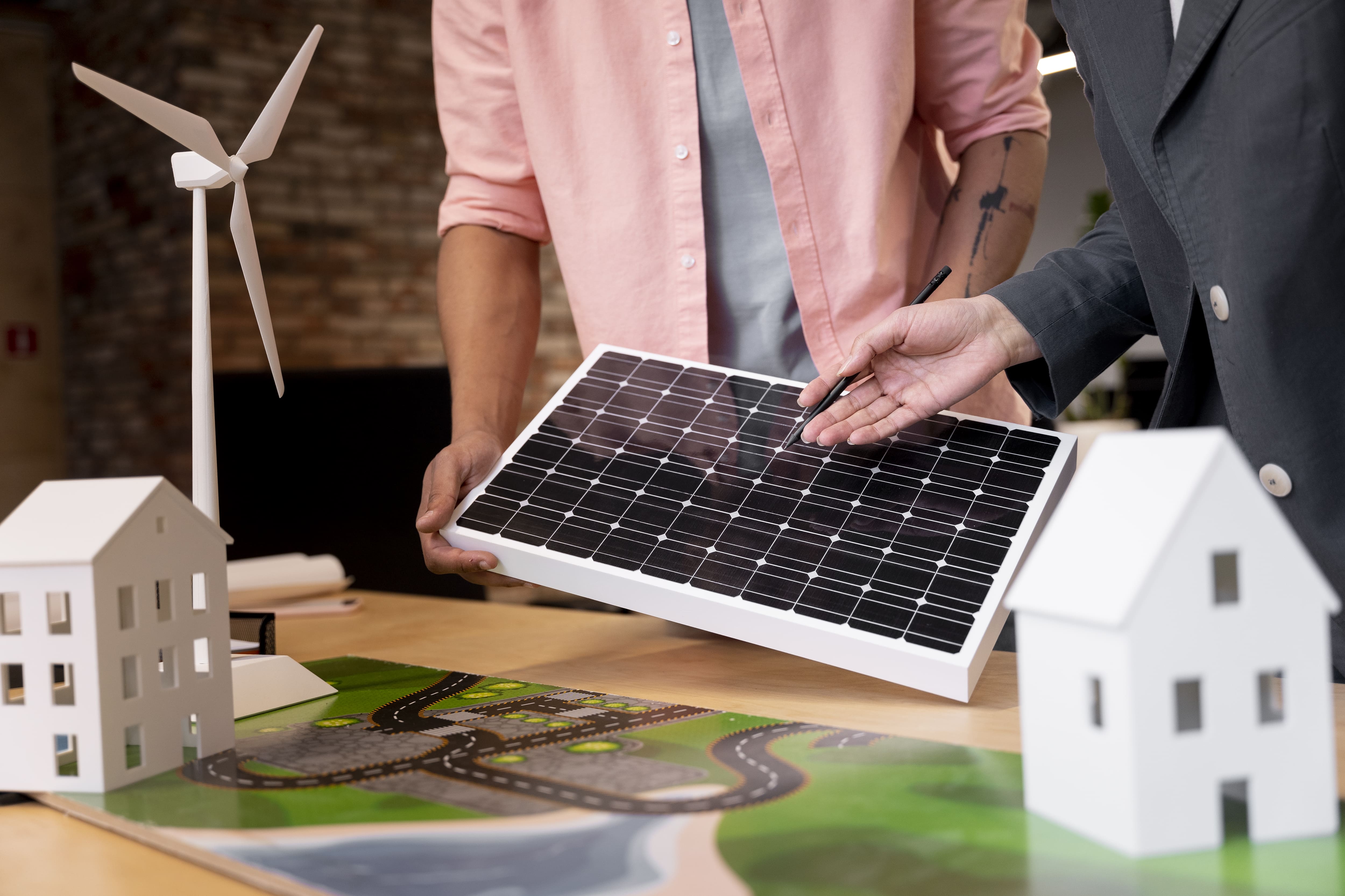 Autoconsommation d'énergie, freepik